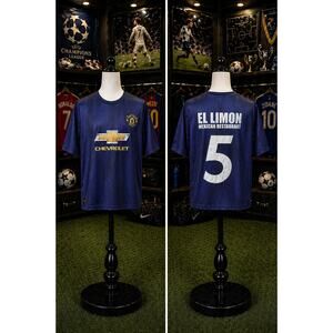 Manchester United Jersey Blue Chevy Sponsor #5 El Limon Soccer M